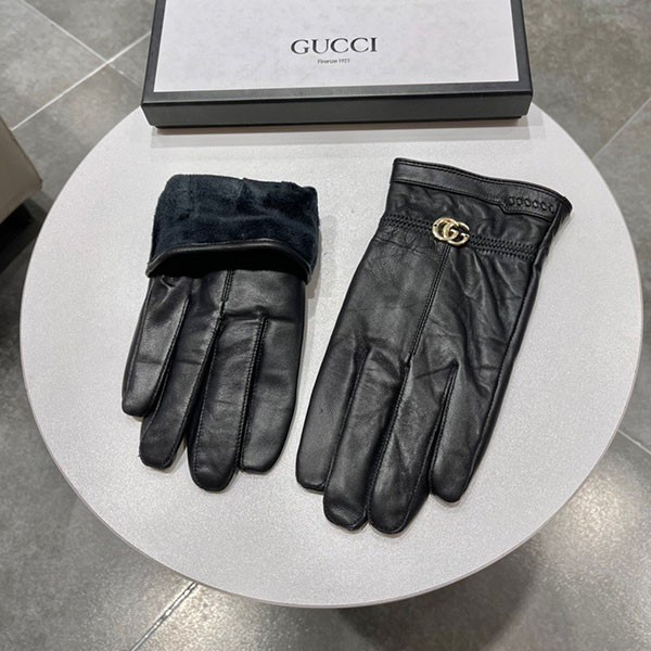 グッチ〔GGマーモント〕レザー グローブ コピー guk47194